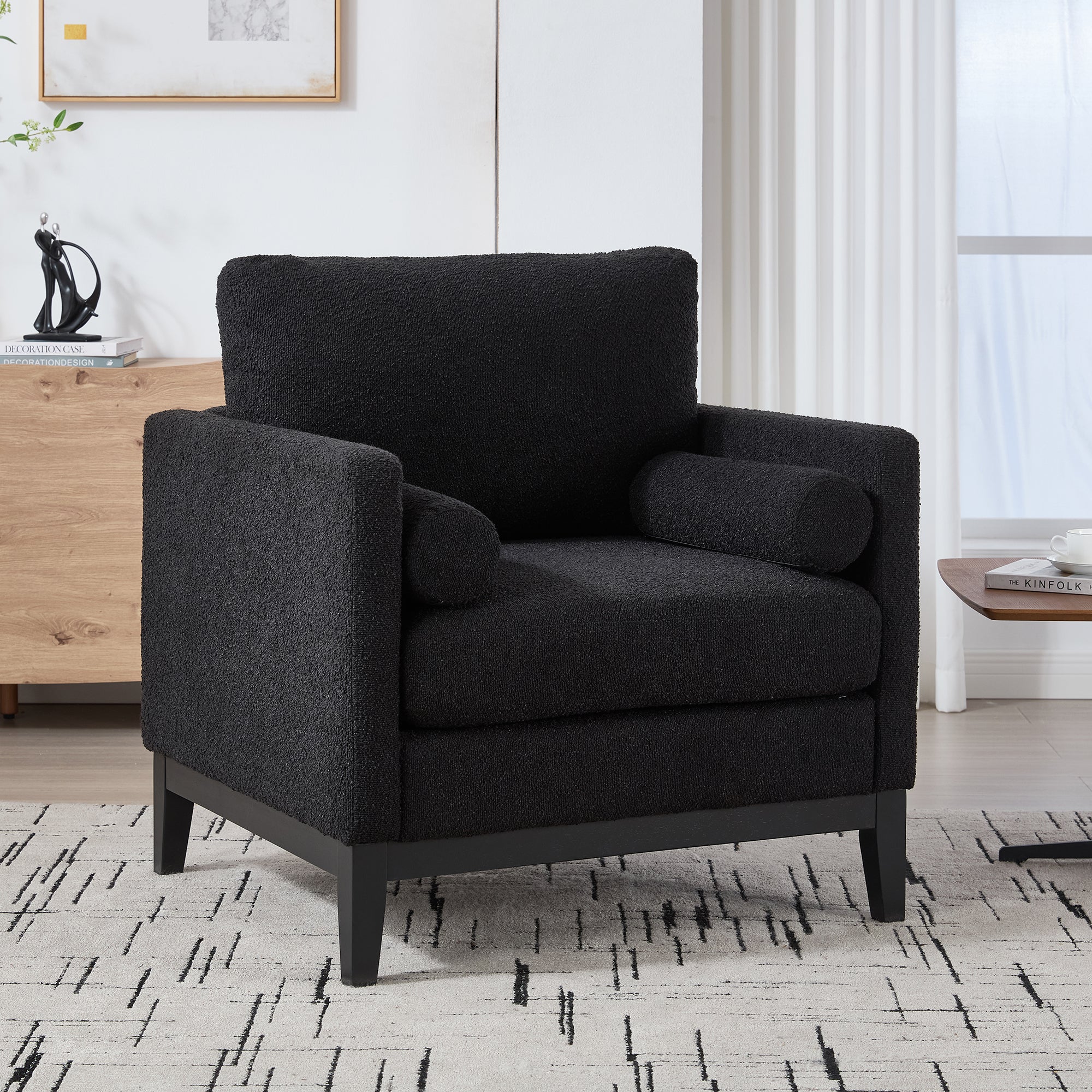 Aksel Storage Boucle Ottoman