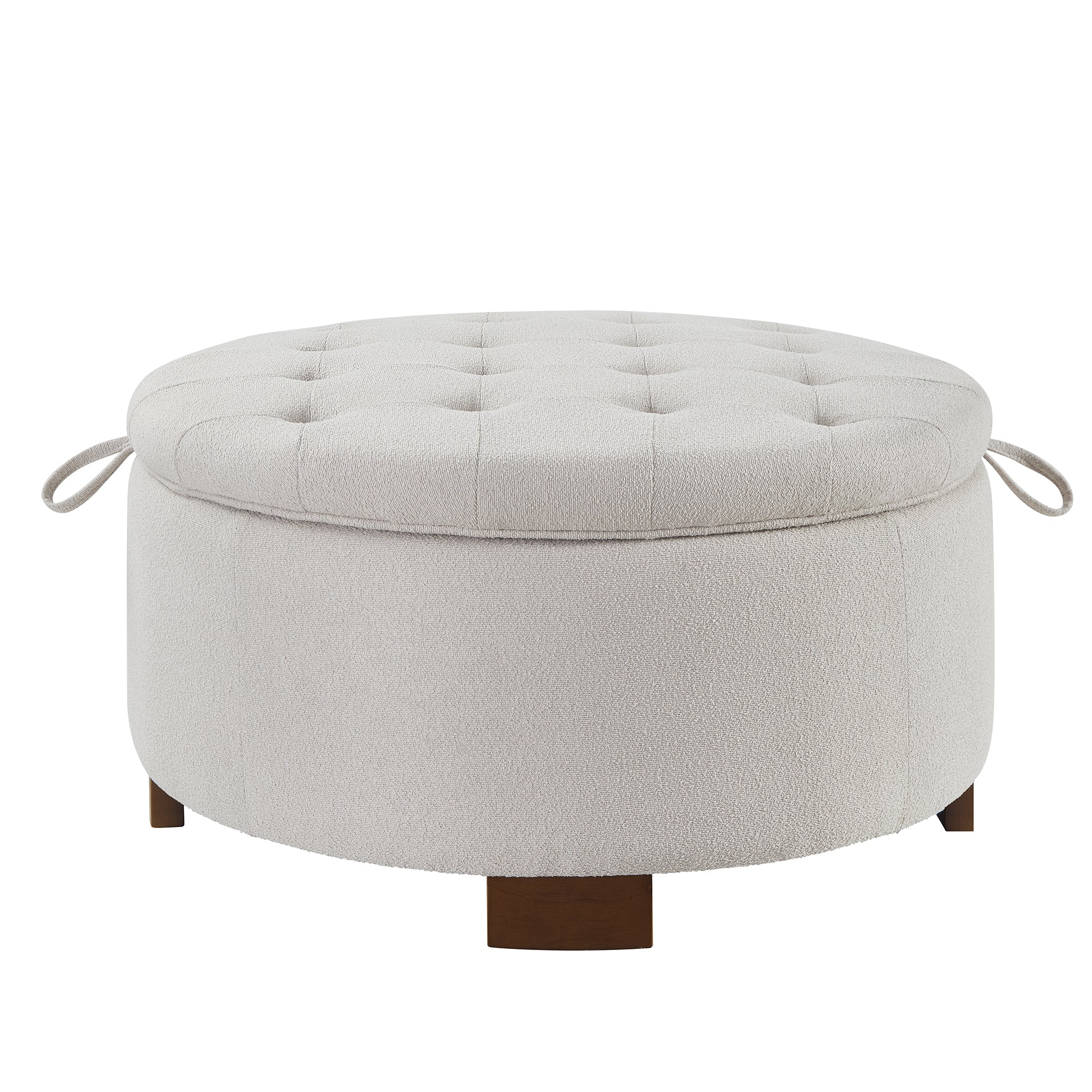 Torhild Round Boucle Ottoman