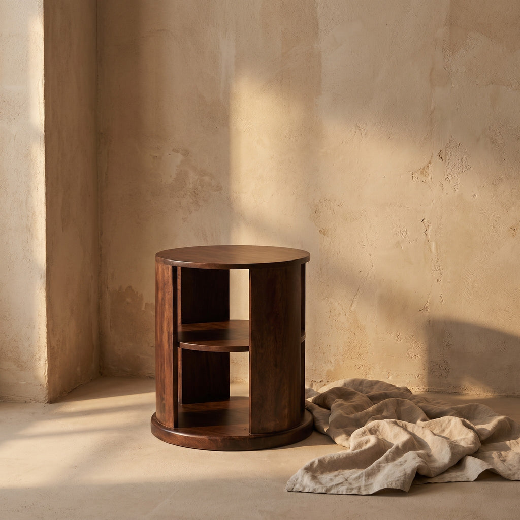 Doris Solid Wood Side Table