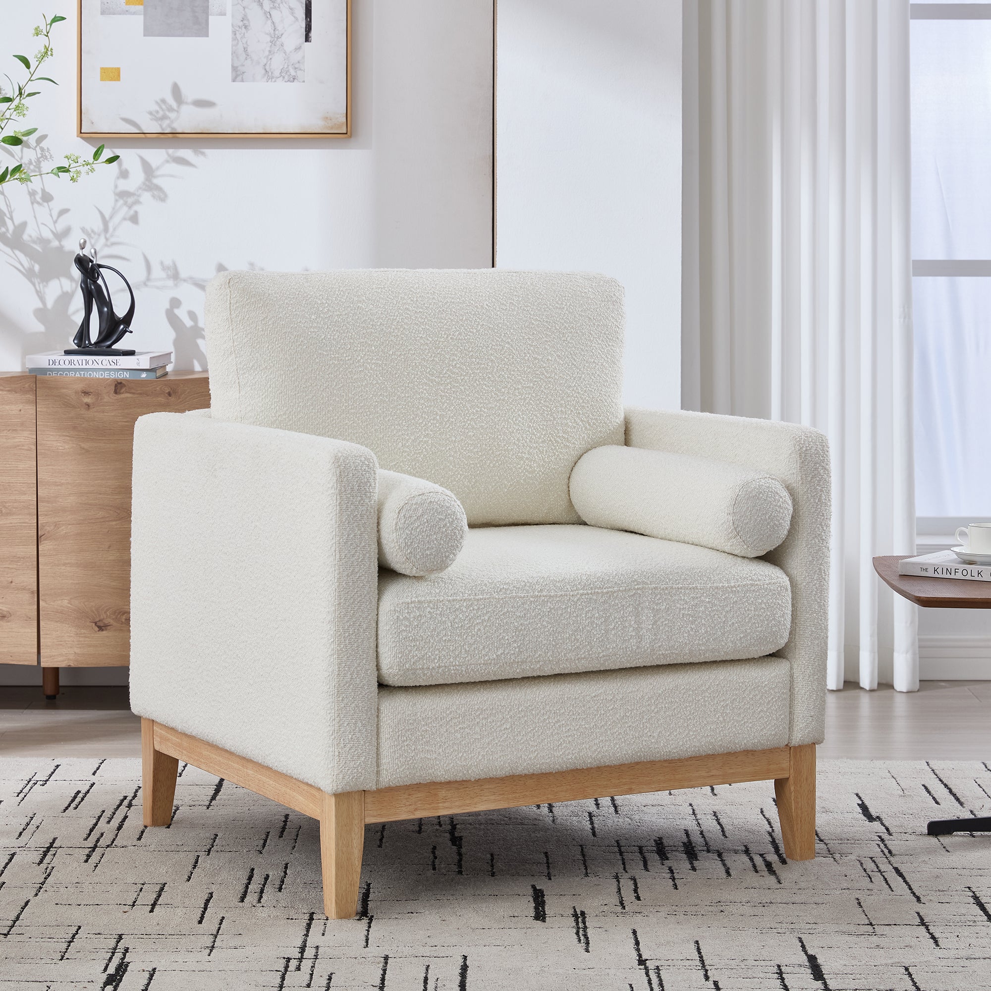 Aksel Storage Boucle Ottoman