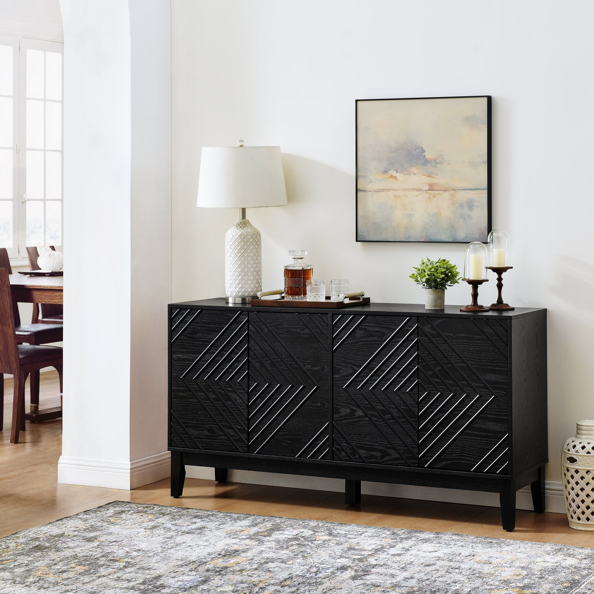 Knud Fluted Solid Wood Sideboard