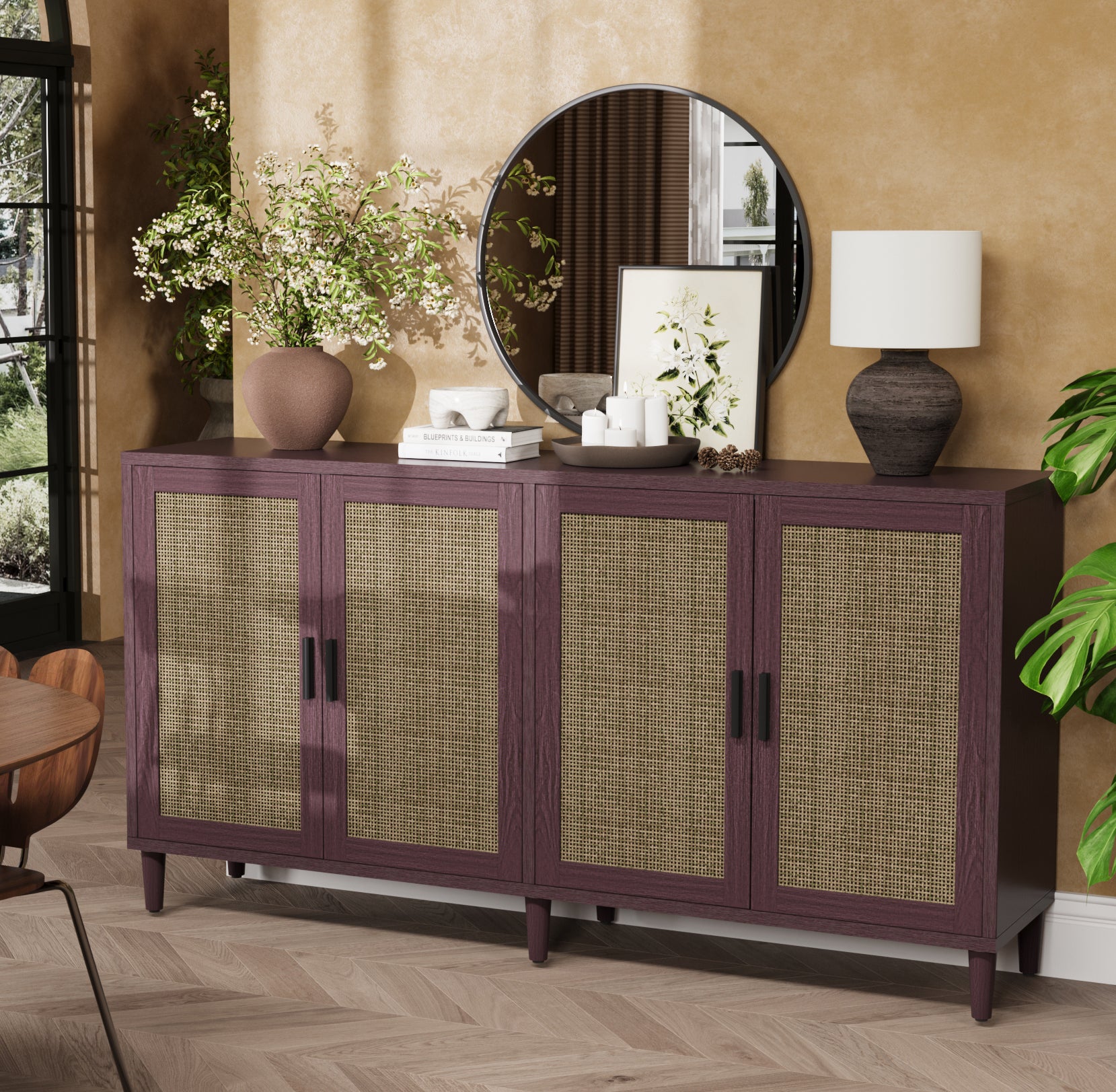 Kari Storage Rattan Cabinet