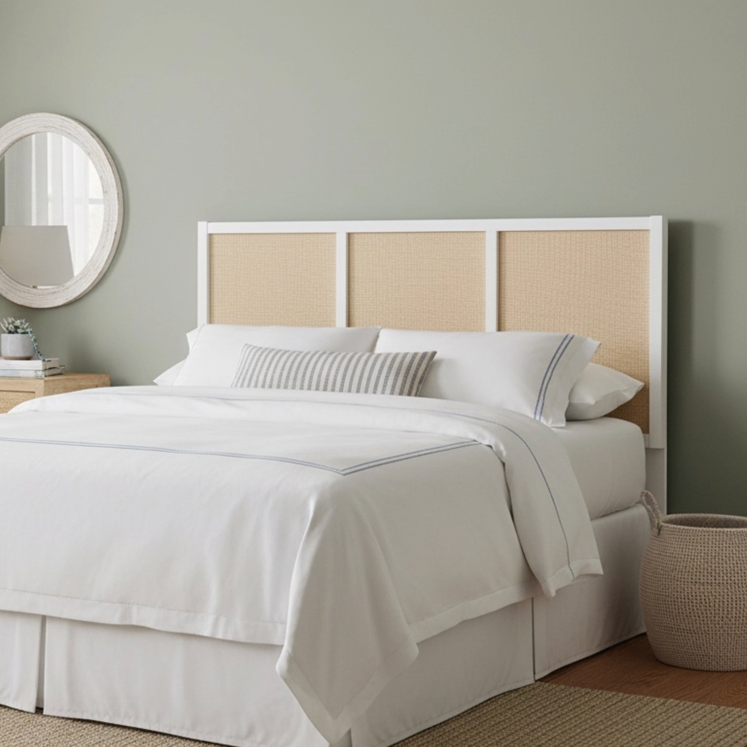 Truls Cane Queen Bed Frame