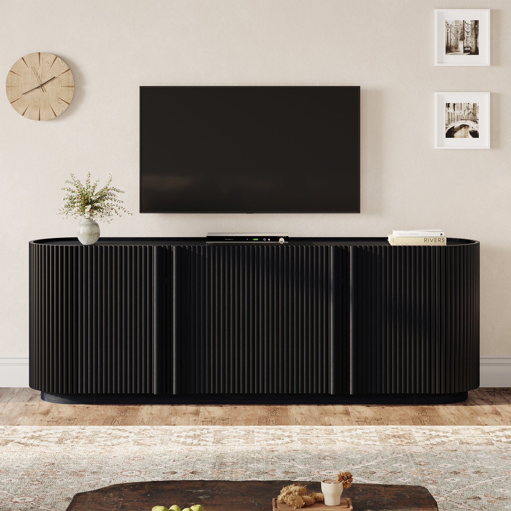 Elin Fluted TV Stand