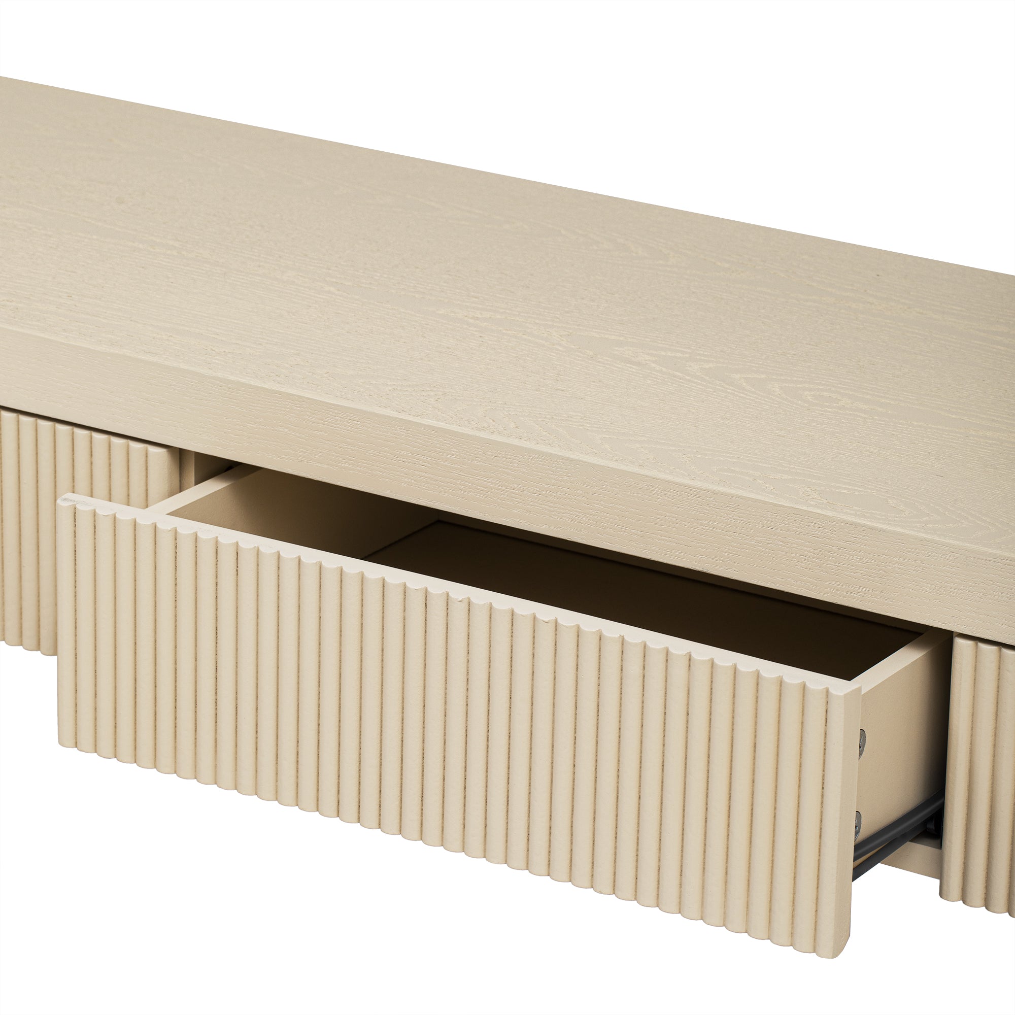 Lotte Fluted Solid Wood Console Table