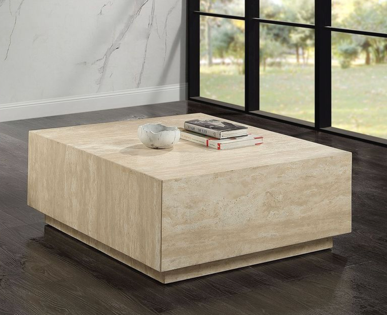 Fenn Travertine Coffee Table