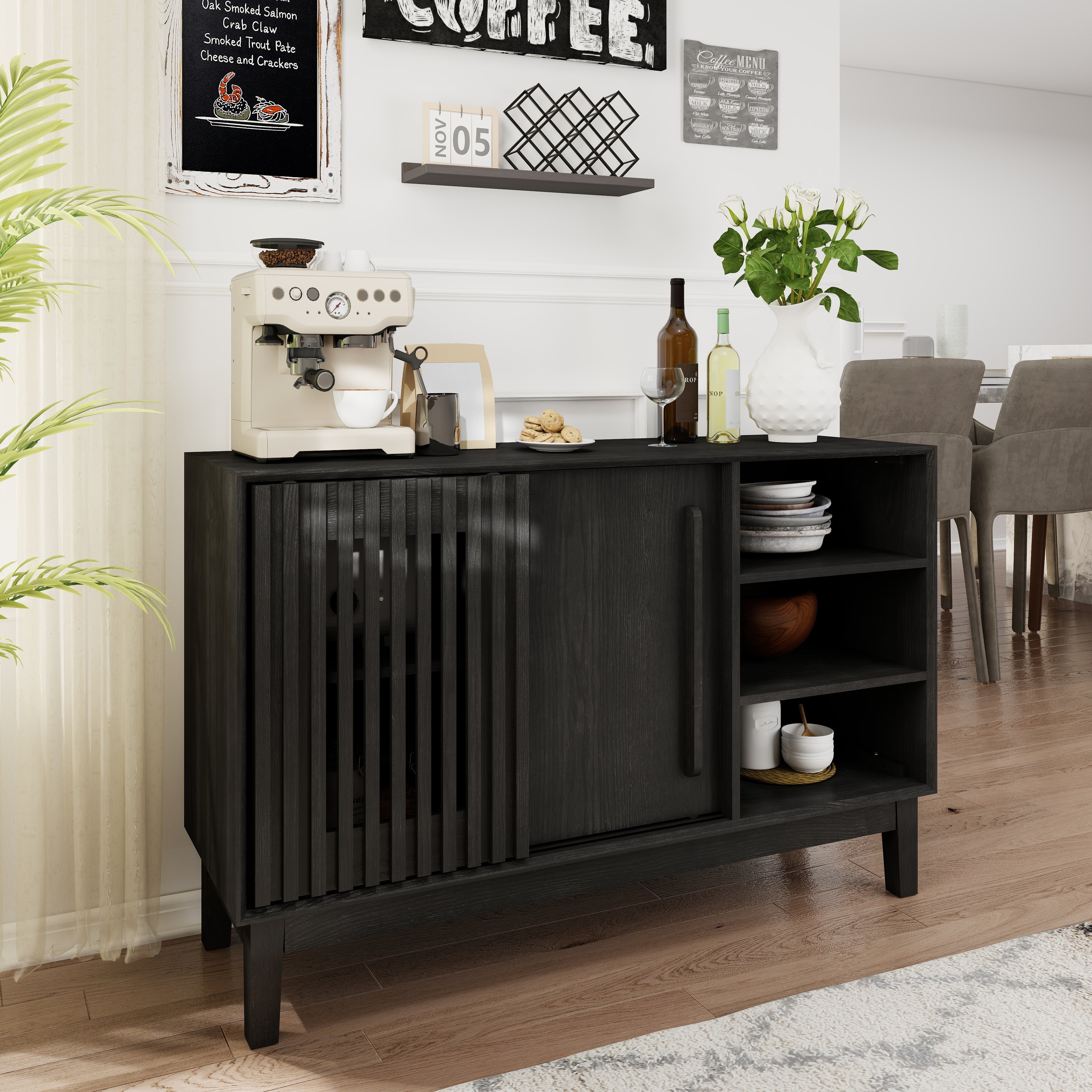 Lene Fluted Solid Wood Sideboard