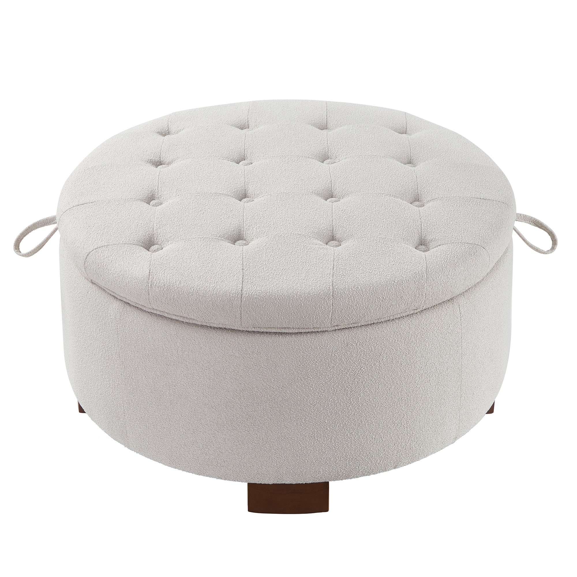 Torhild Round Boucle Ottoman