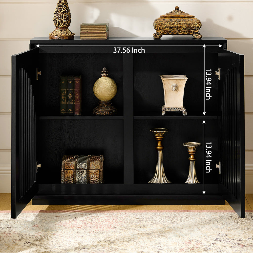 Rikke Fluted Solid Wood Cabinet