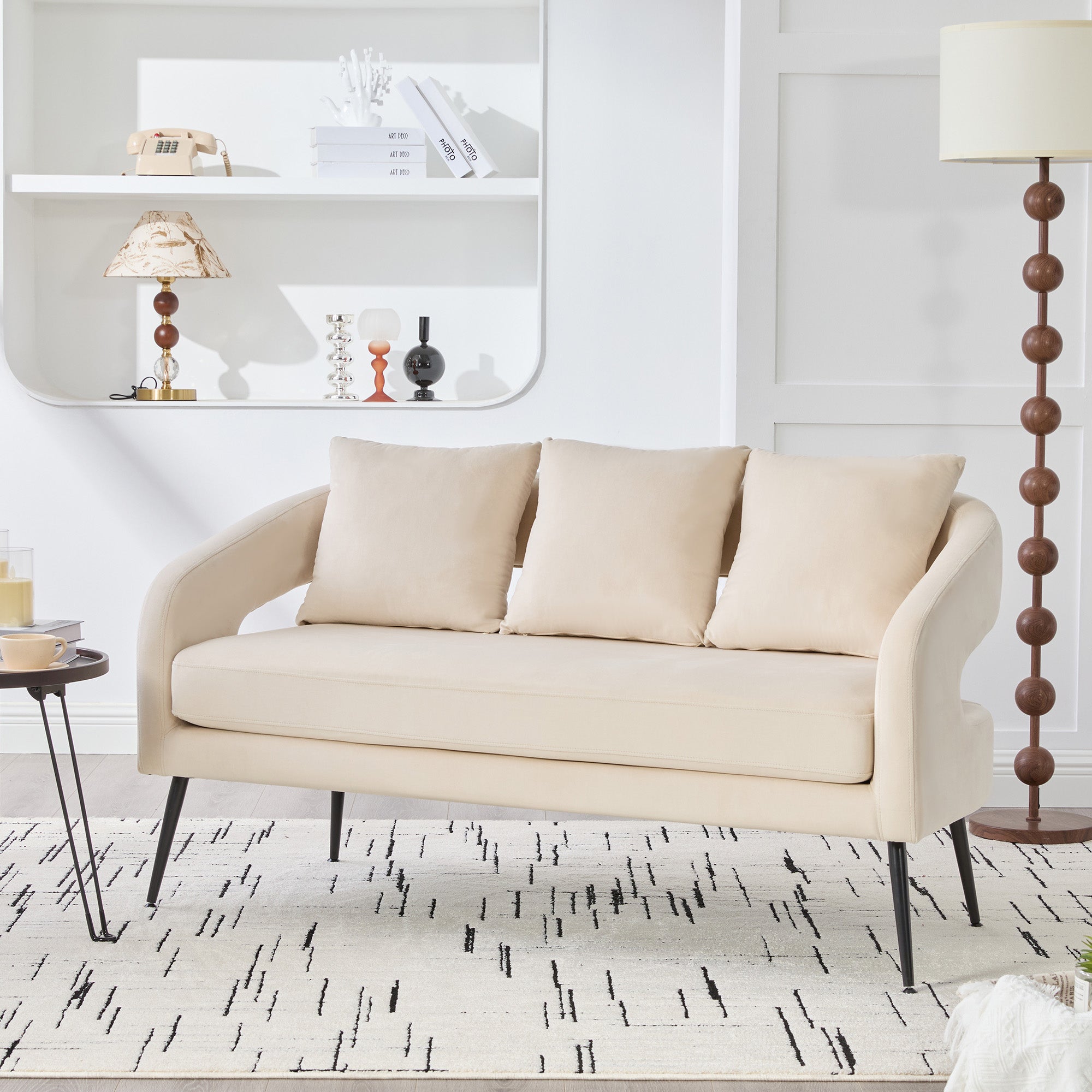 Per Barrel Velvet Accent Chair