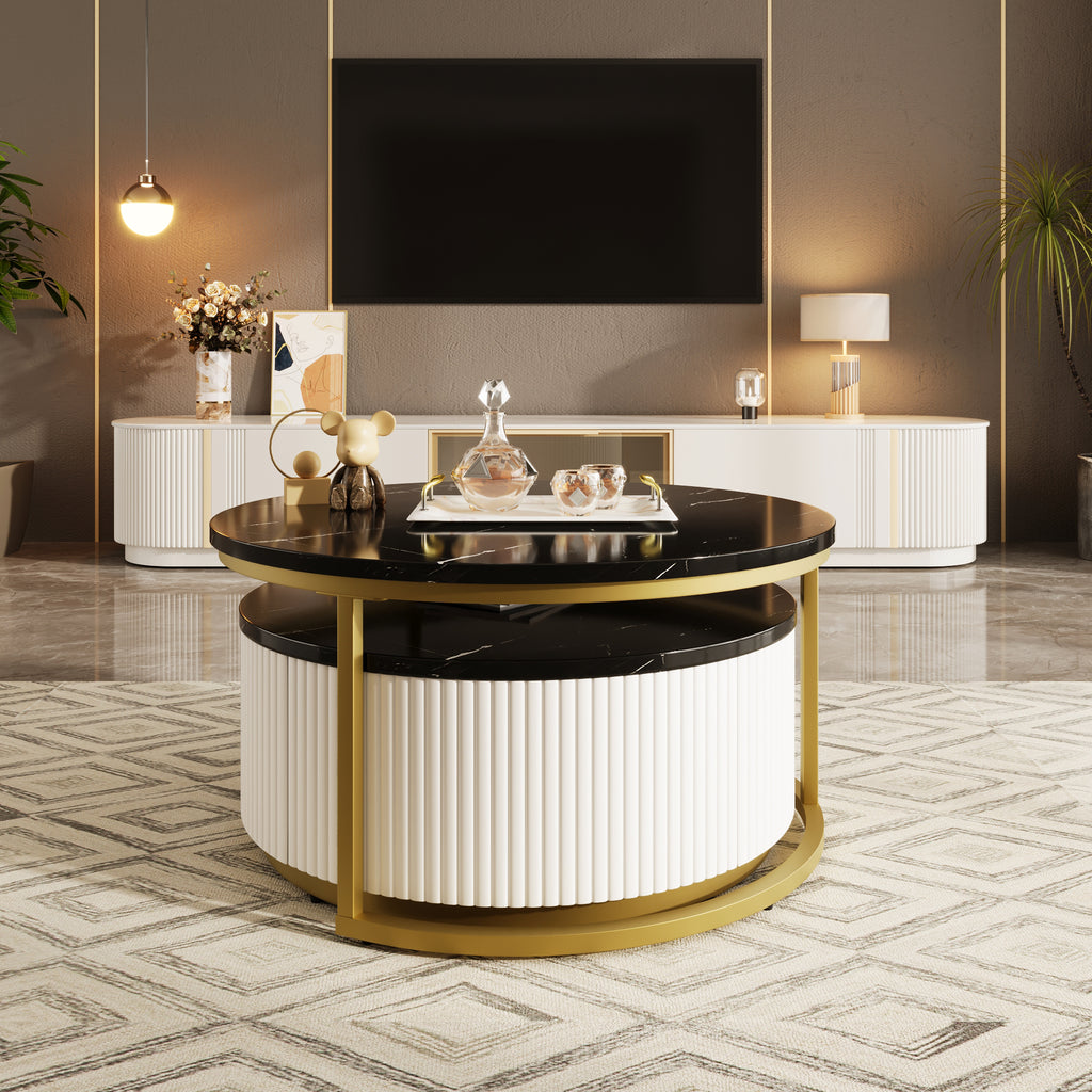 Thea Fluted Coffee Table