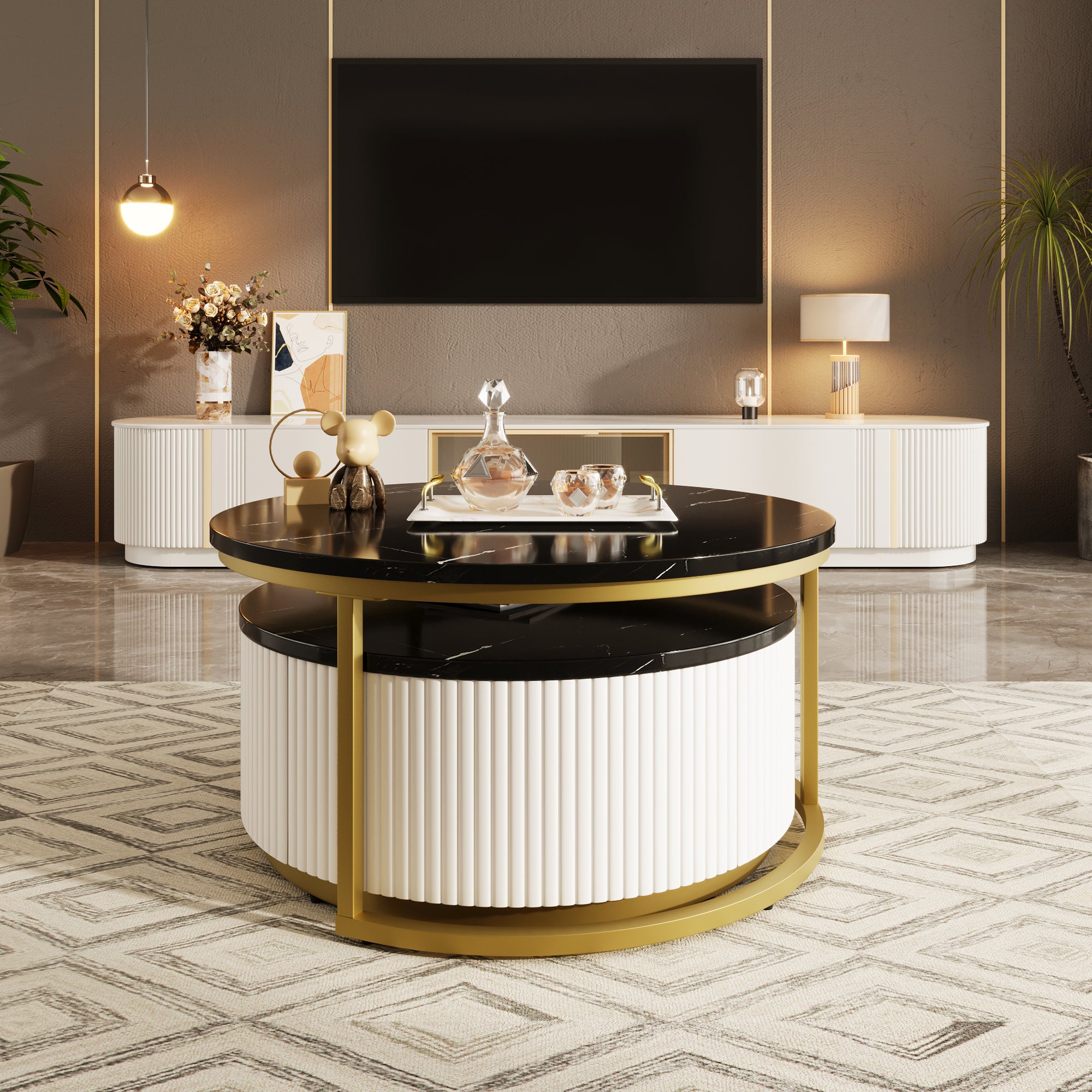 Thea Fluted Coffee Table