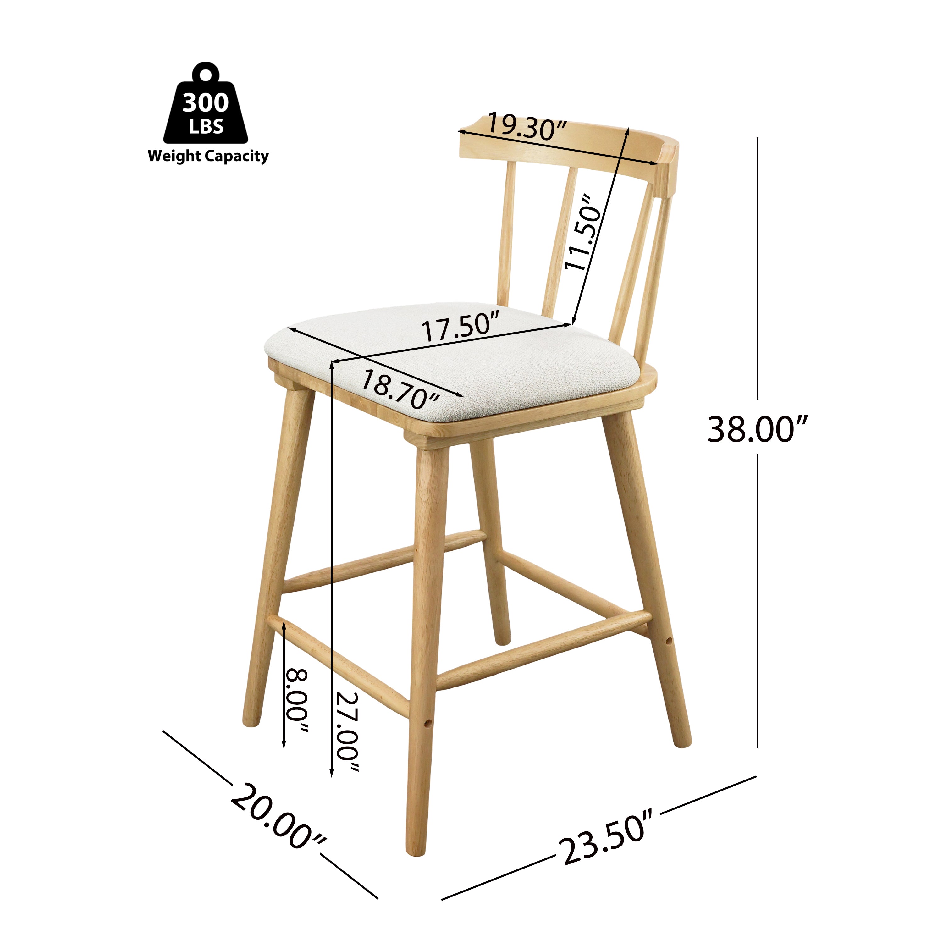 Nikolai Counter Stool (Set of 2)