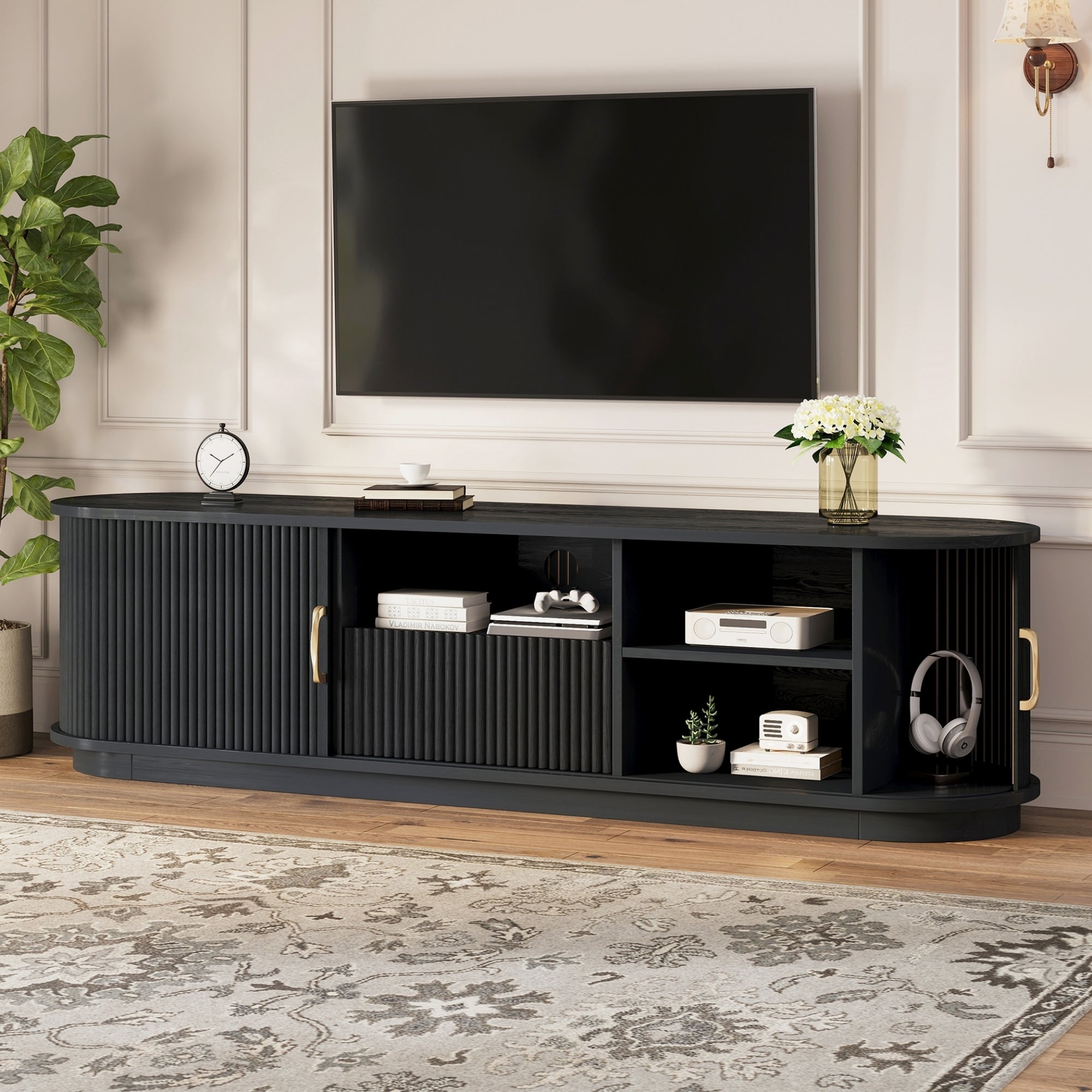 Alva Fluted TV Stand