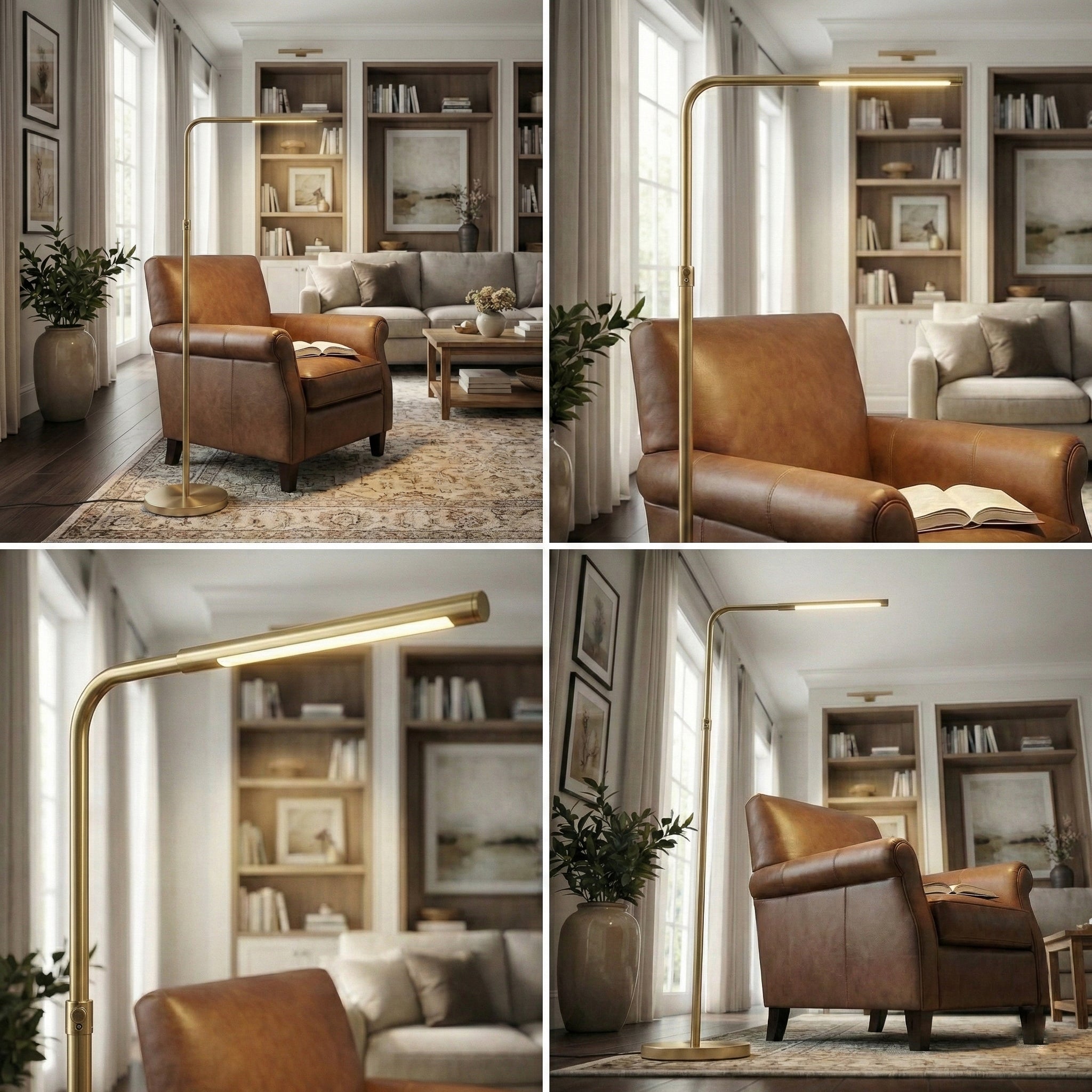Ragndi Brass Floor Lamp