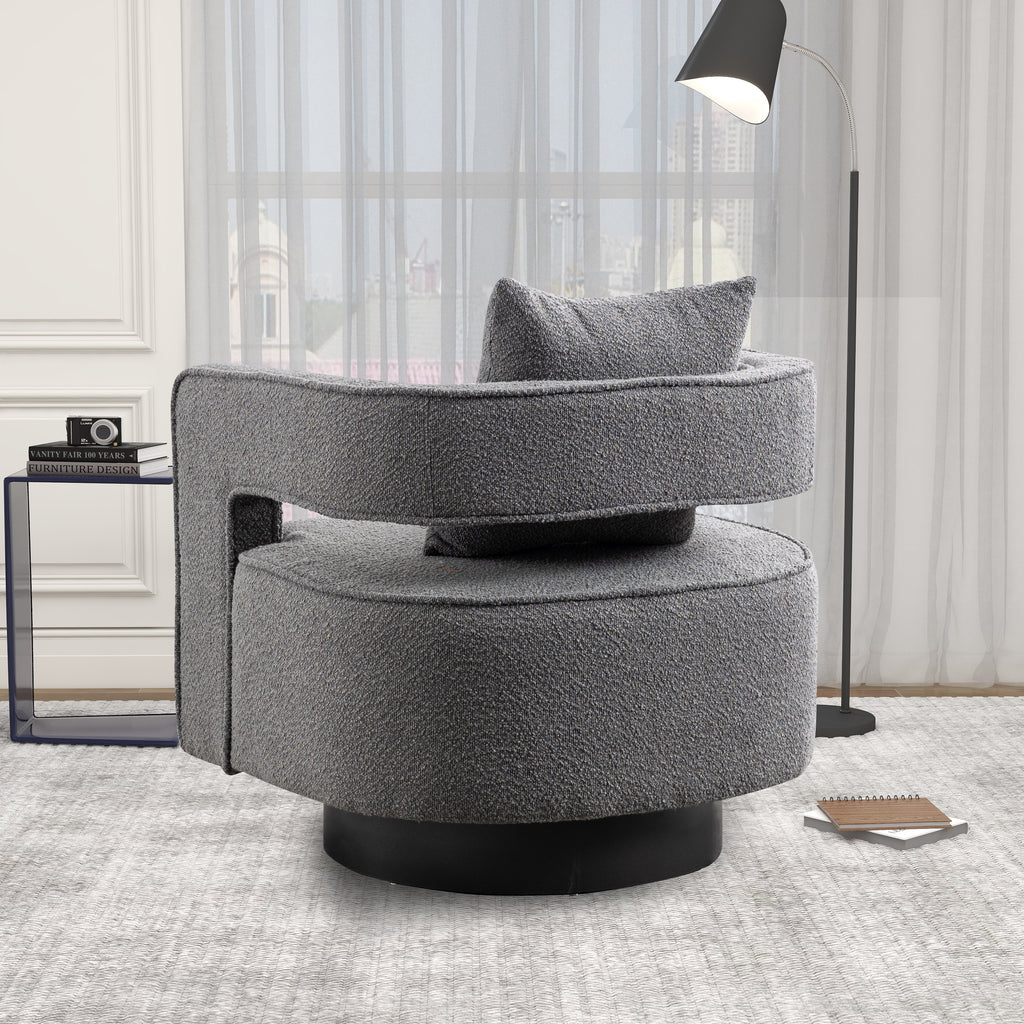 Bodil Boucle Swivel Chair