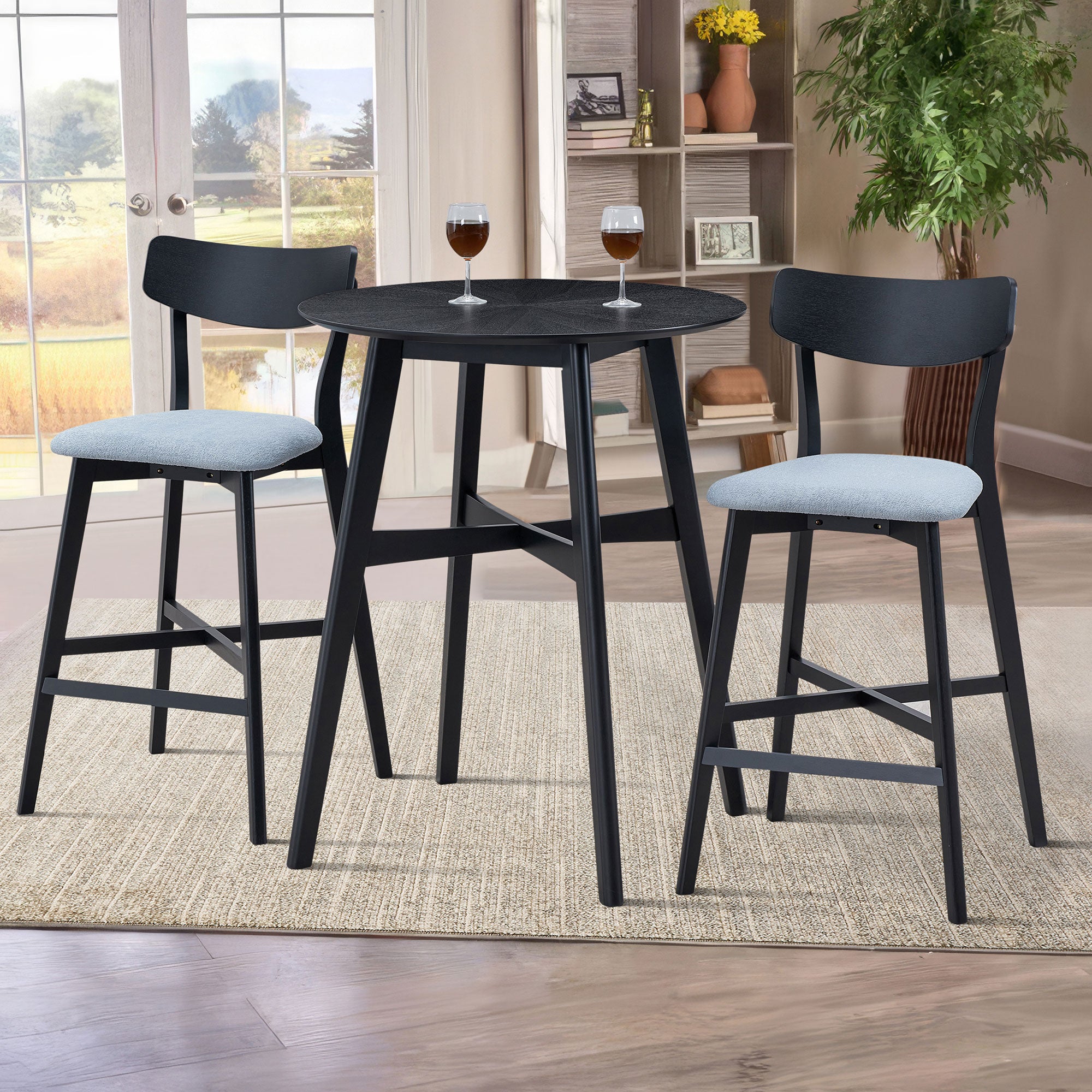 Gunnar Solid Wood Counter Stool (Set of 2)