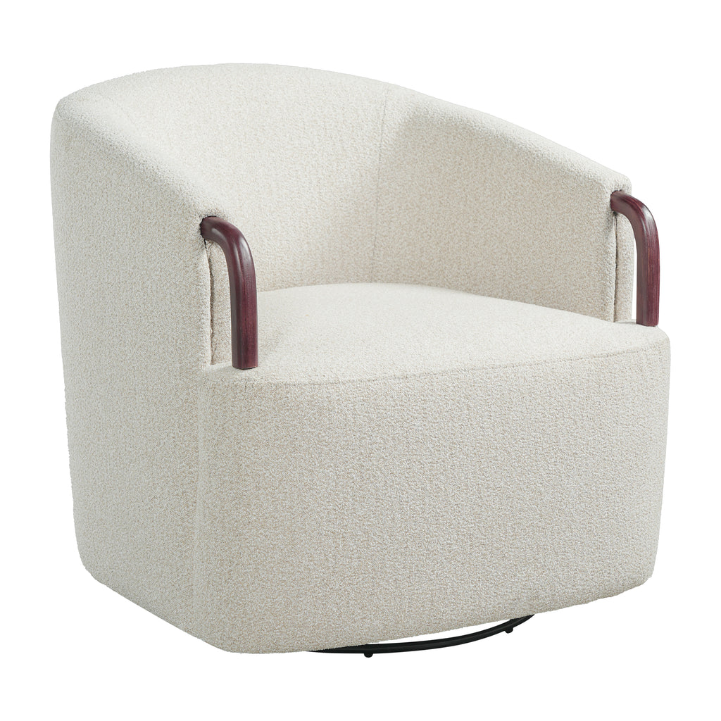 Freja Barrel Boucle Accent Chair