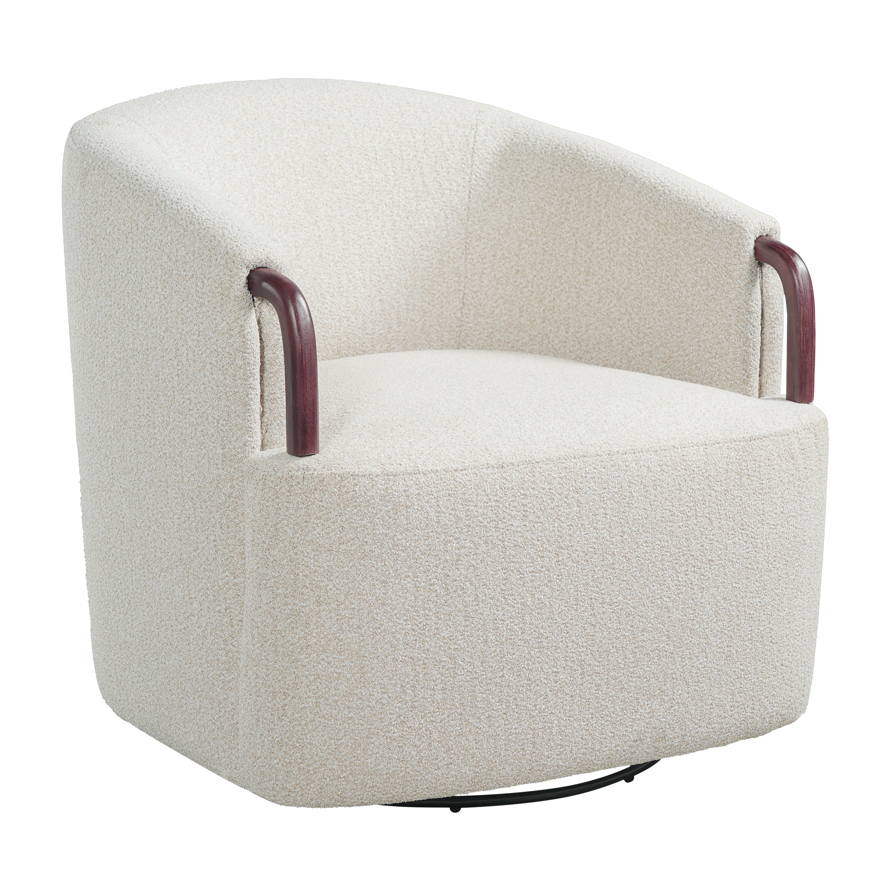 Freja Barrel Boucle Accent Chair
