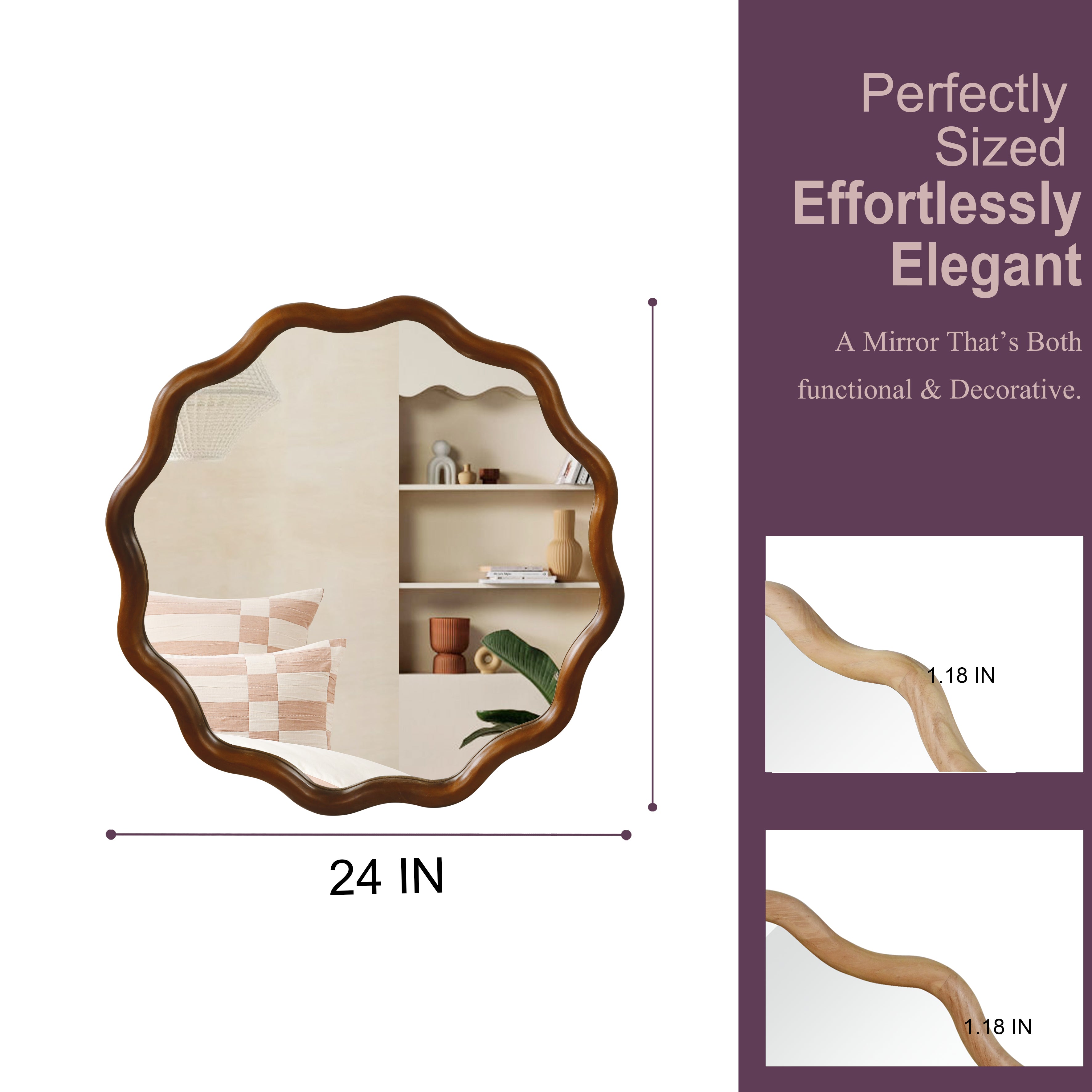 Ansgar Wavy Wall Mirror