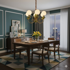 klassieke elegante kroonluchter met ronde witte bollen