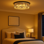 Elegante klassieke kristallen opbouw plafondlamp