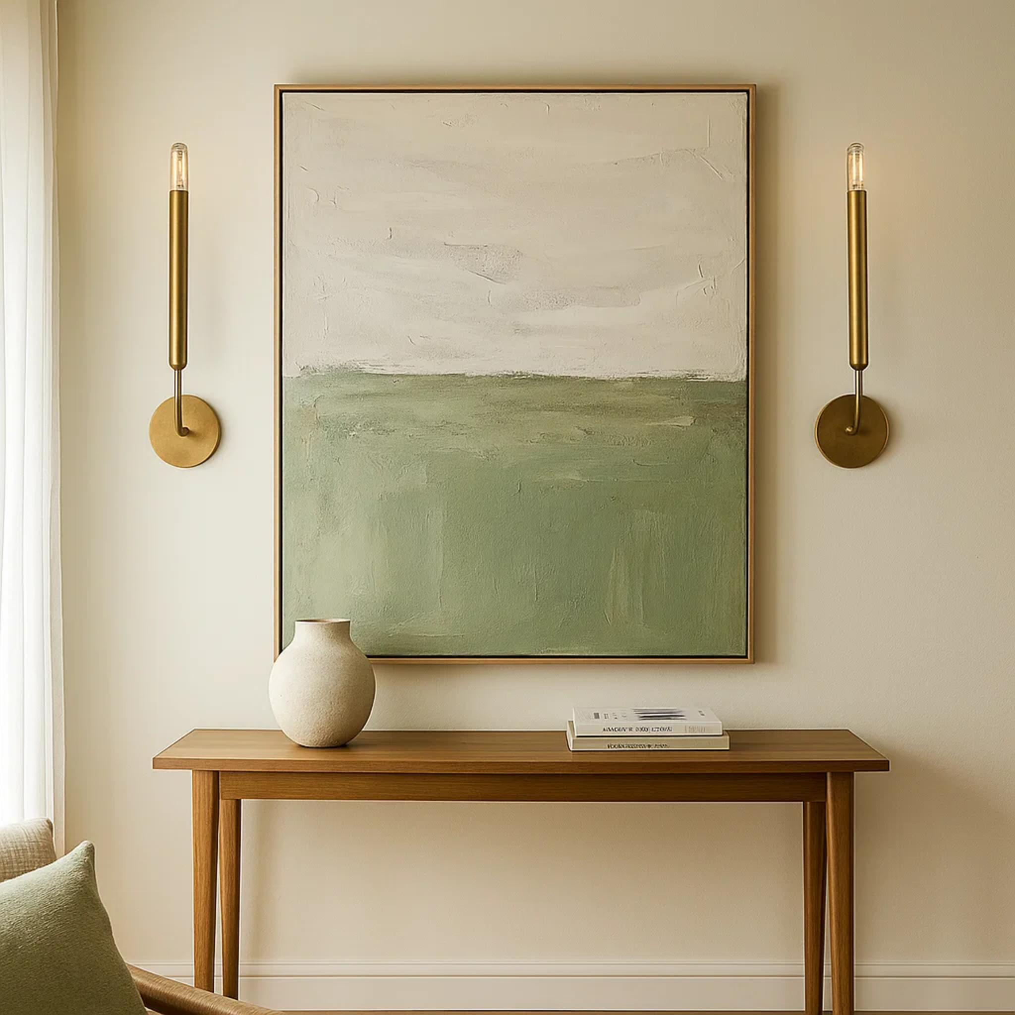 Klassieke metalen kaarsvormige wandlamp