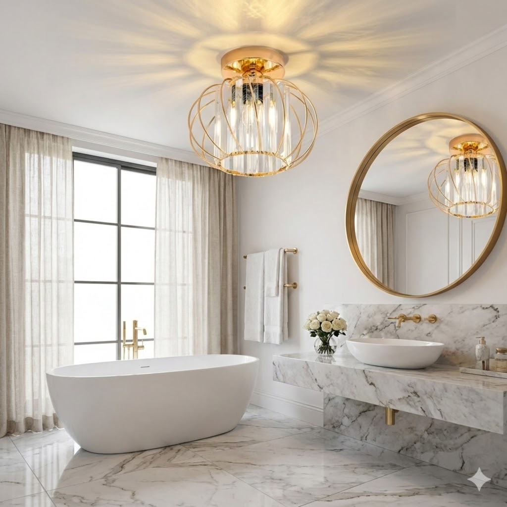 Modern ceiling lamp with soft light pattern