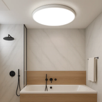 Modern sleek round ceiling lamp