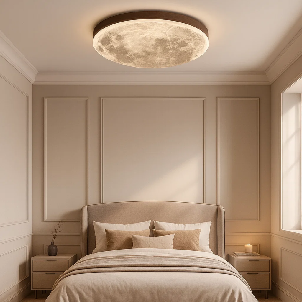 Minimalist moonlight ceiling lamp