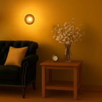 Moderne compacte ronde LED-wandlamp