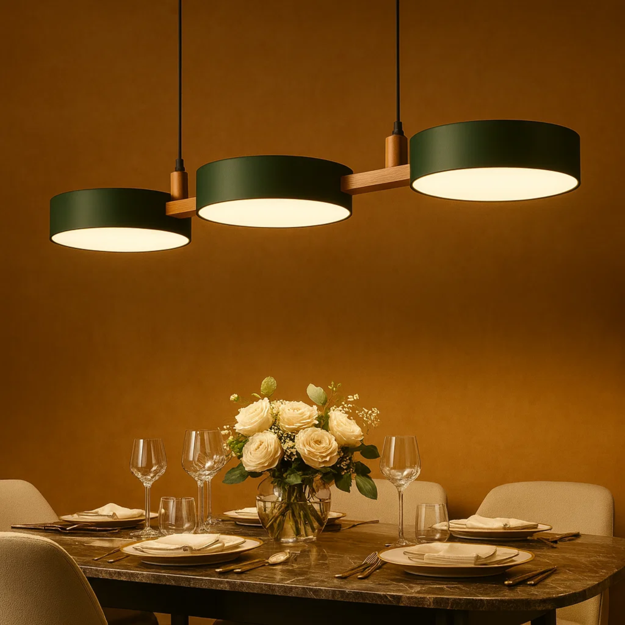 Scandinavische hanglamp met ronde bollen