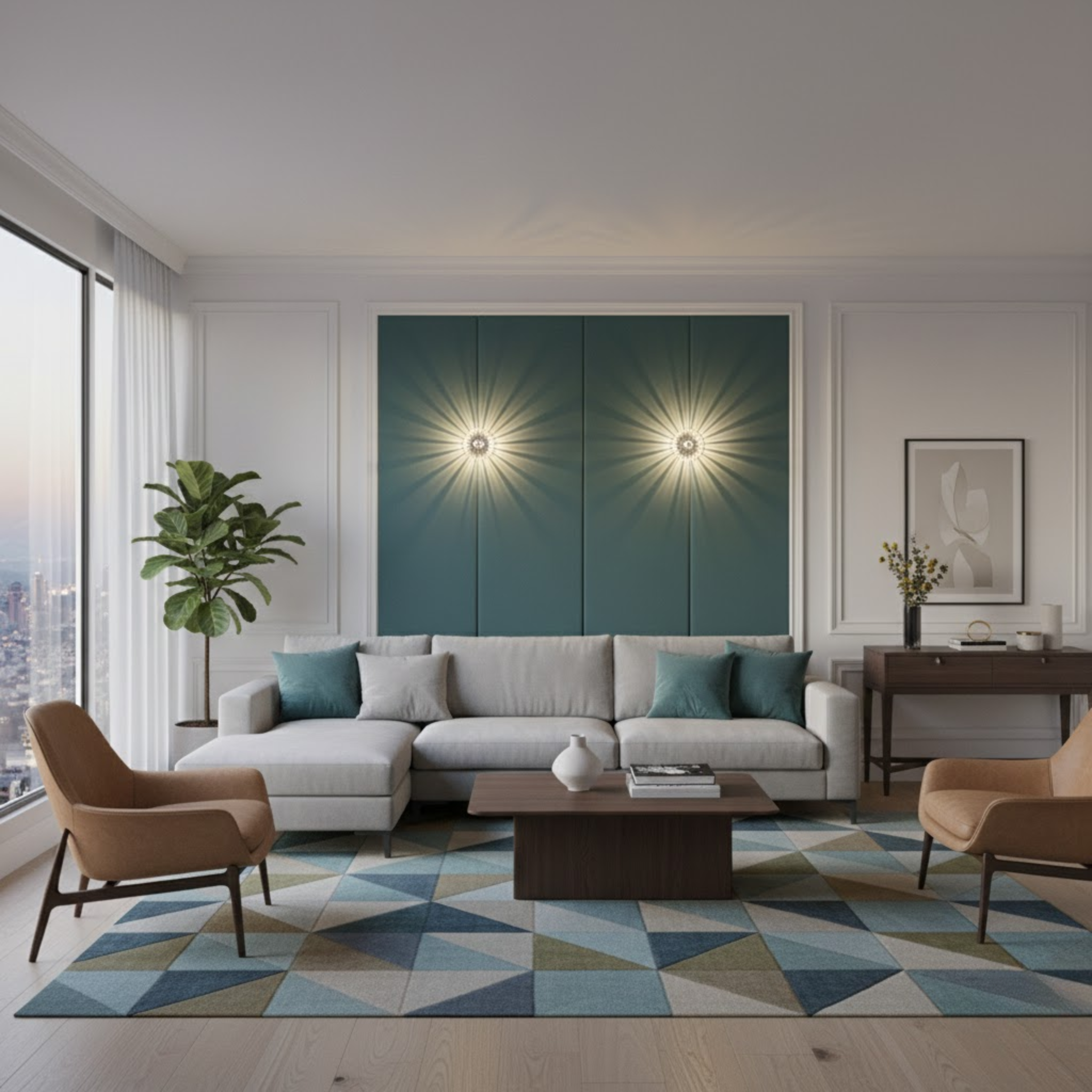 Klassieke wandlamp met geribbeld patroon