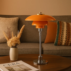 Tafellamp in retro design voor een warme sfeer