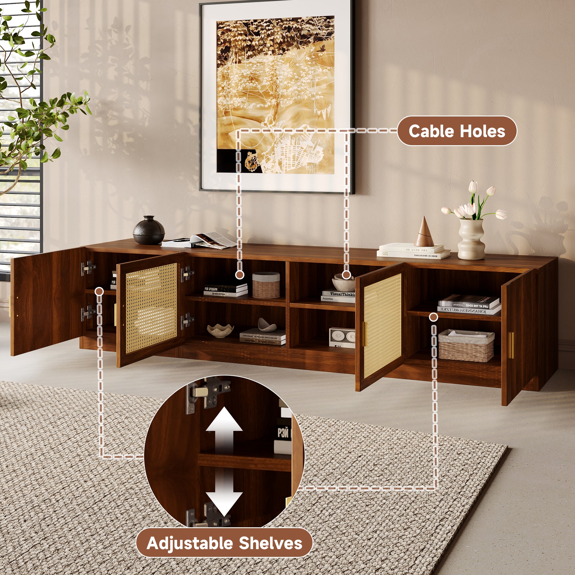 Birgit Rattan TV Stand