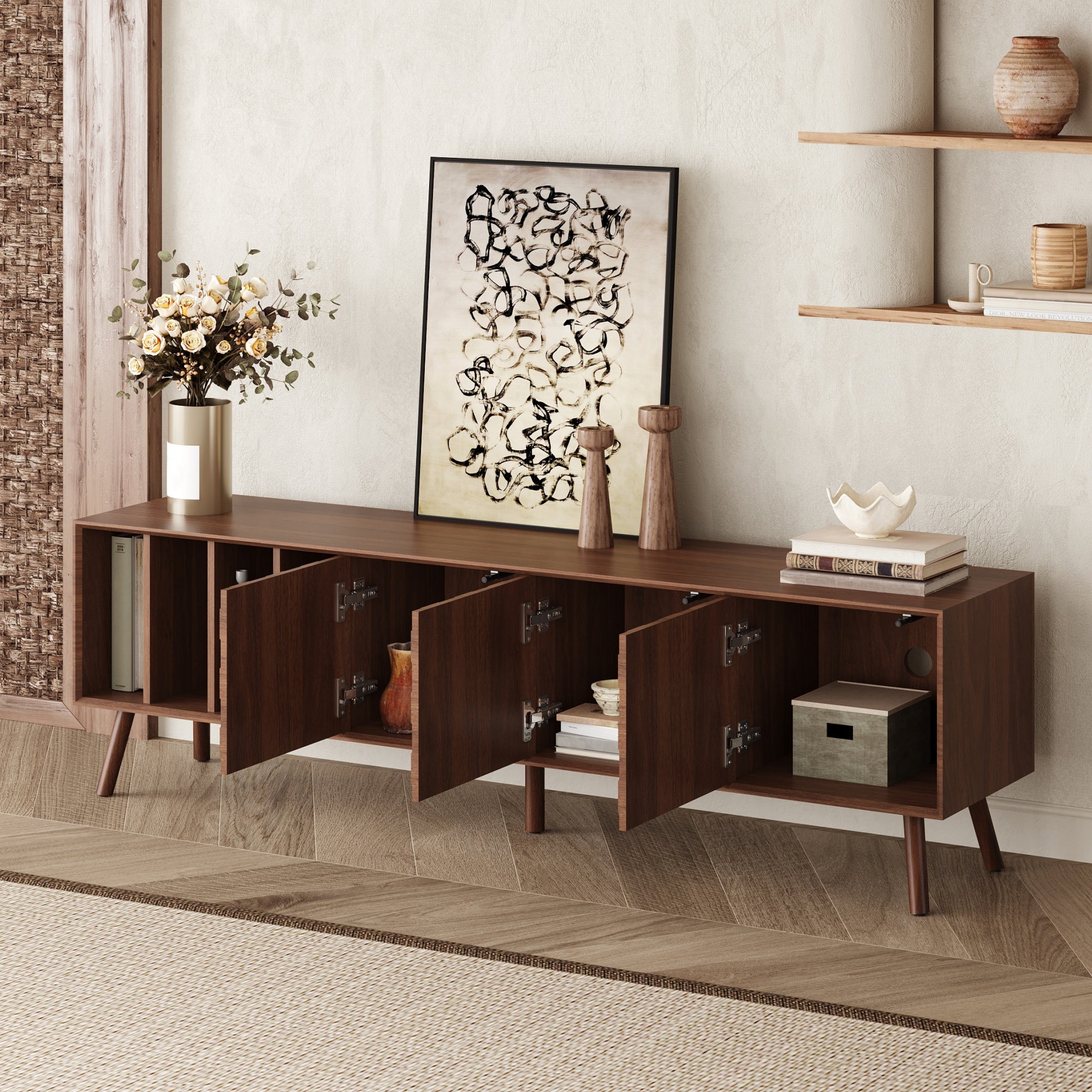 Arna Solid Wood TV Stand