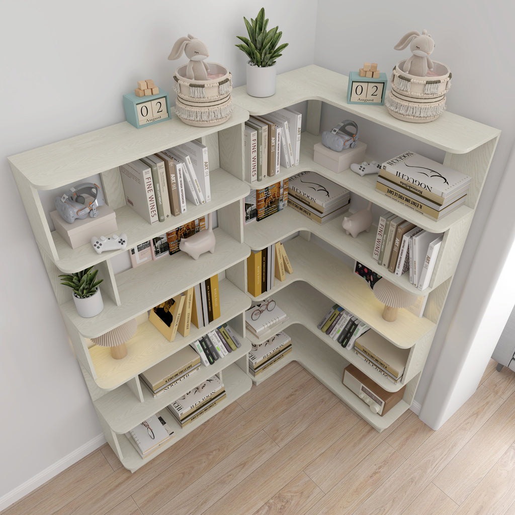 Gudmund Corner Oak Bookshelf