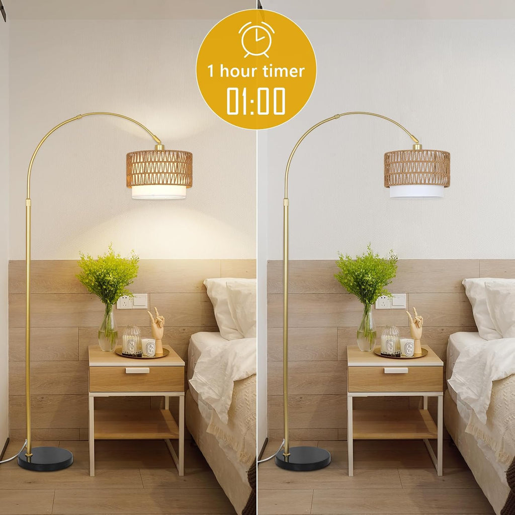 Eldbjorge Rattan Floor Lamp