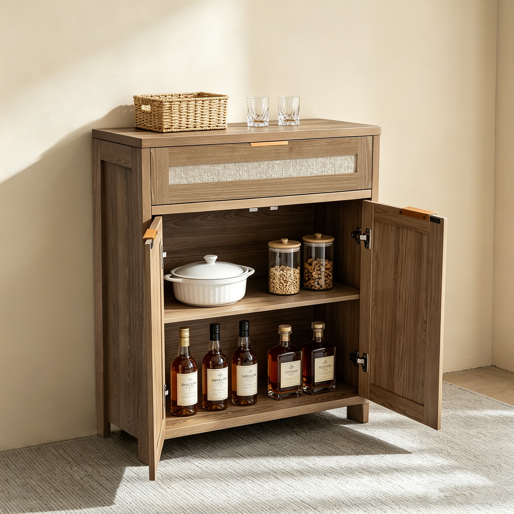 Ivalu Storage Rattan Cabinet