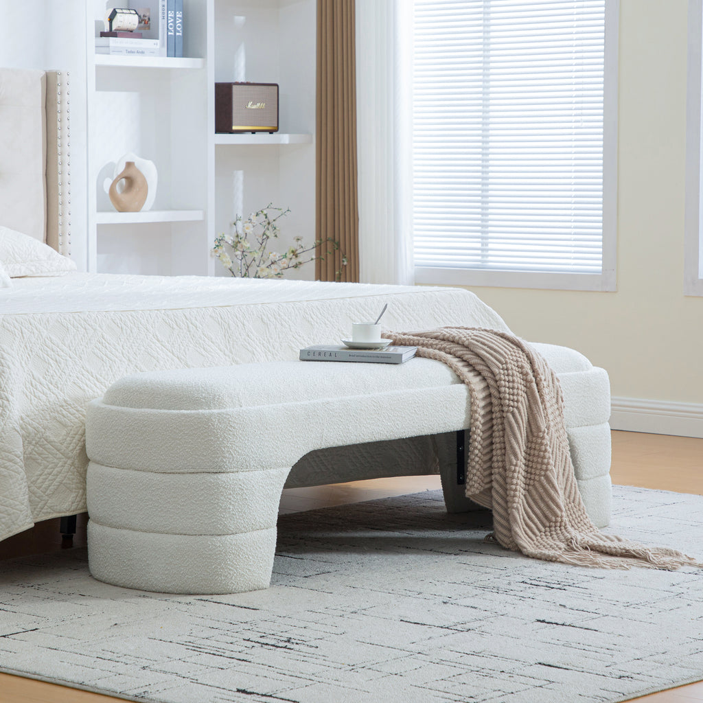 Hjalmar Boucle Bench