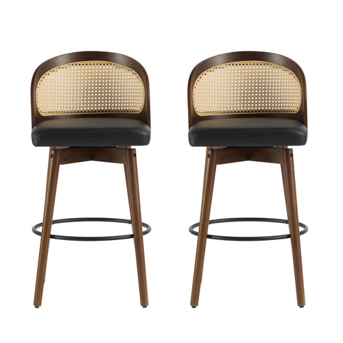 Dagny Walnut Bar Stool (Set of 2)