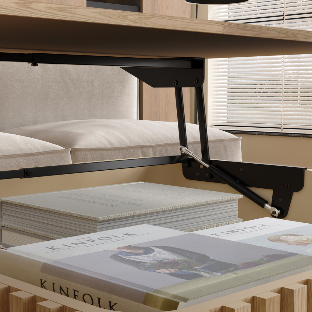 Pia Fluted Solid Wood Coffee Table