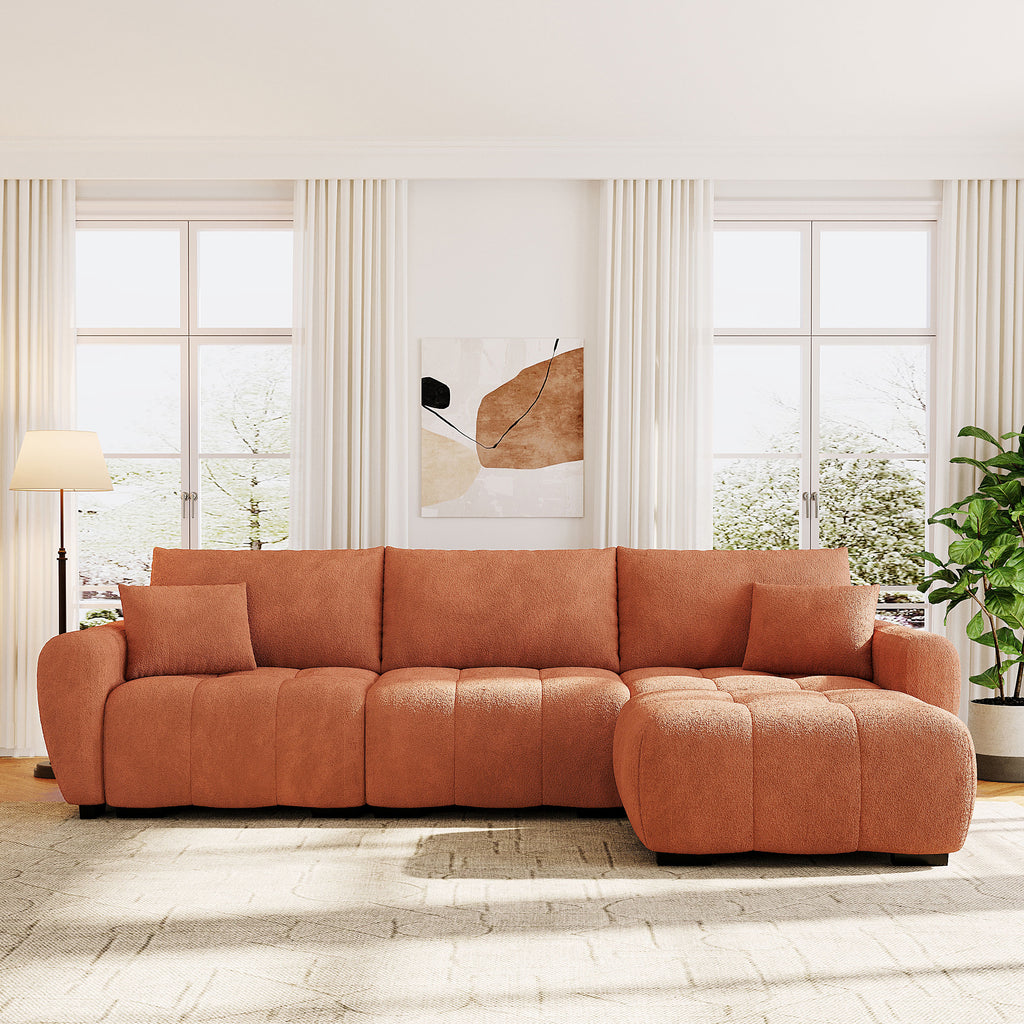 Ilva Boucle Sectional Sofa