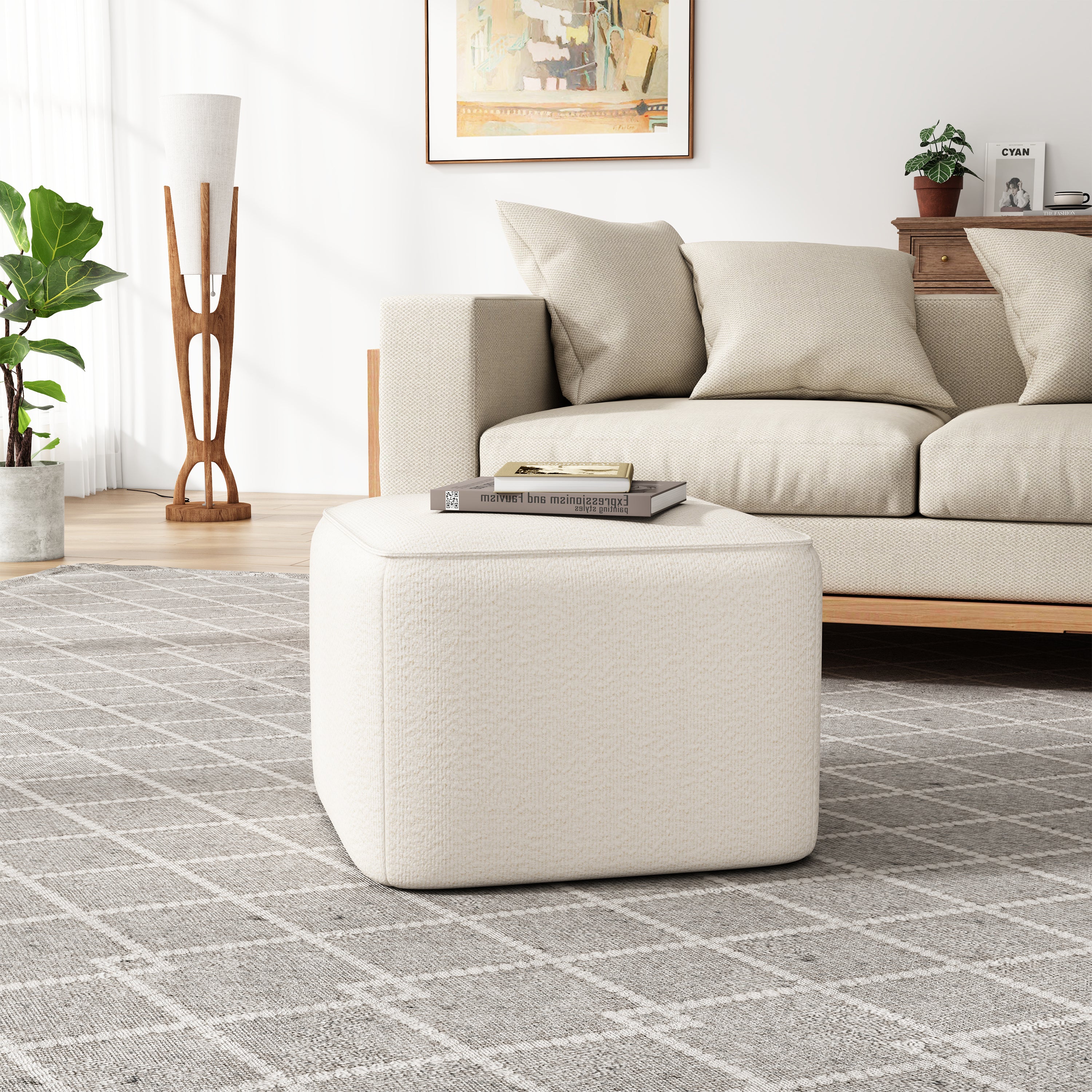 Vilja Boucle Ottoman