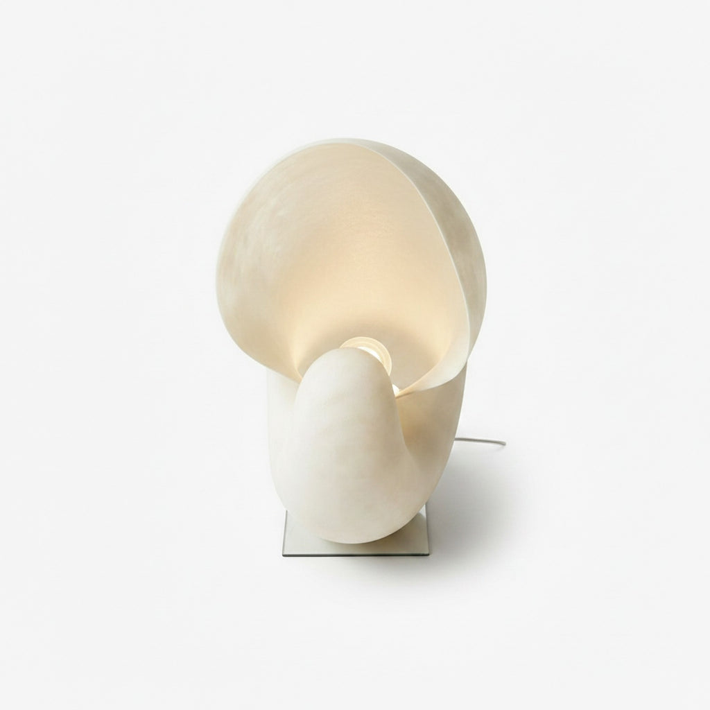 Conch Bloom Lamp top-down elevated angle view