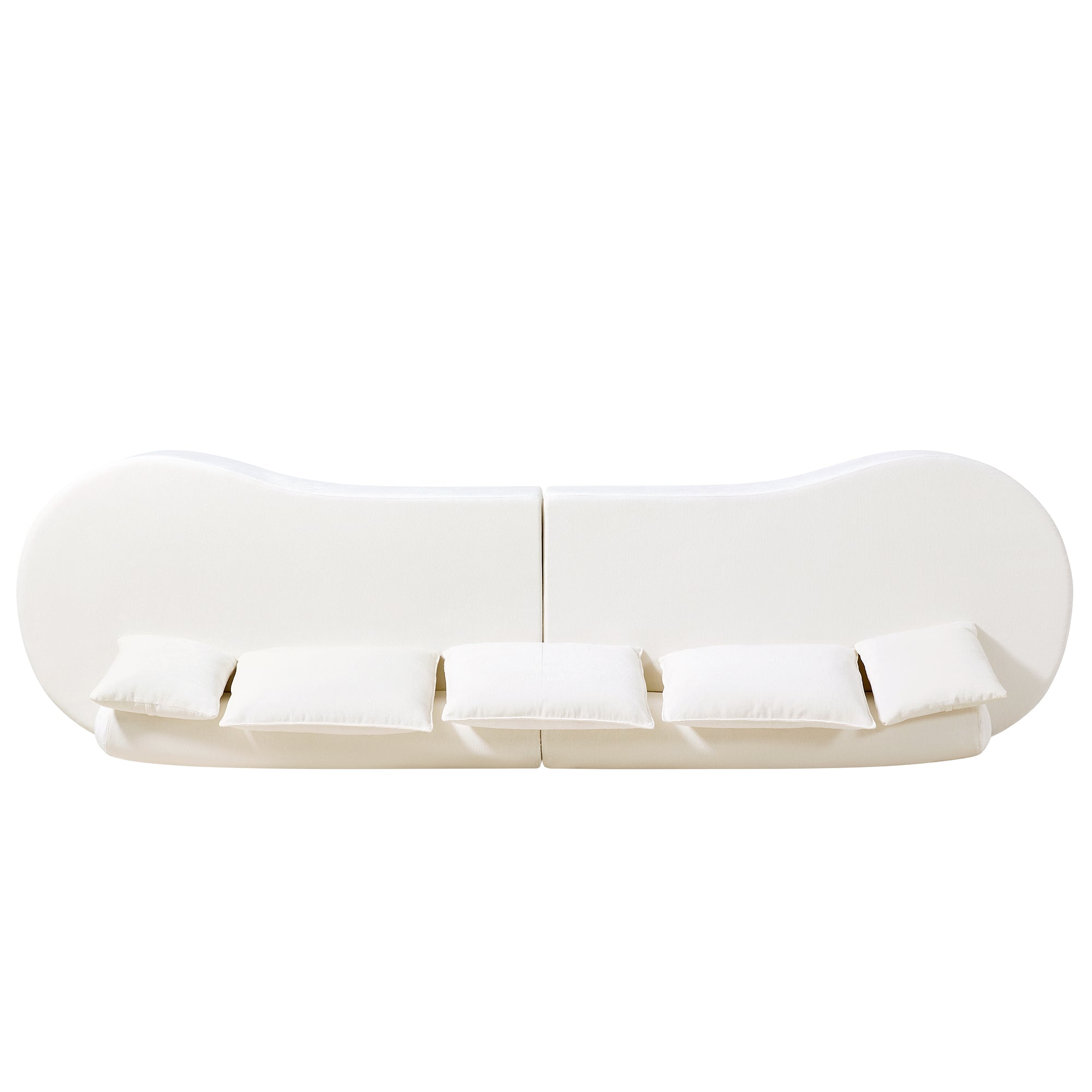 Embla 2-Piece Curved Sectional Sofa