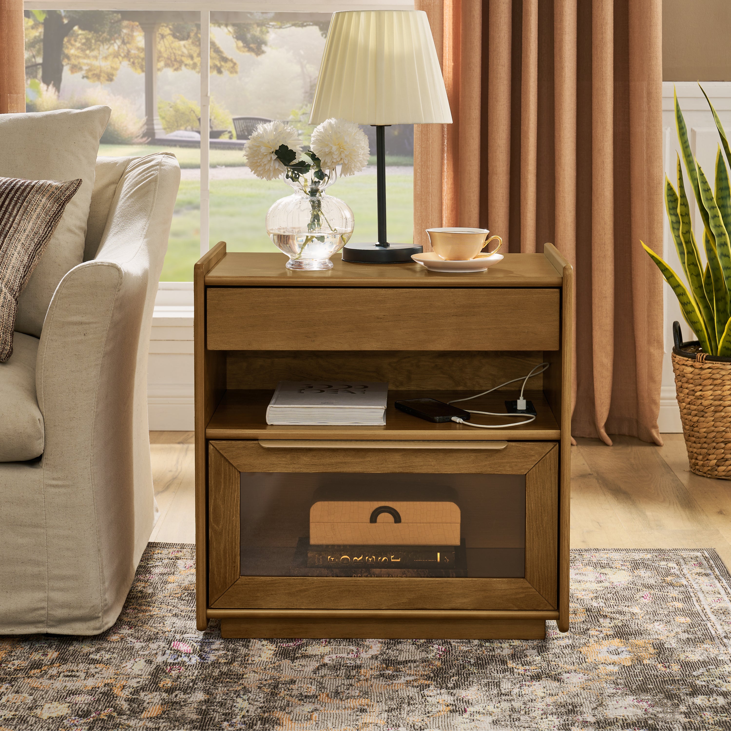 Vera Walnut Nightstand