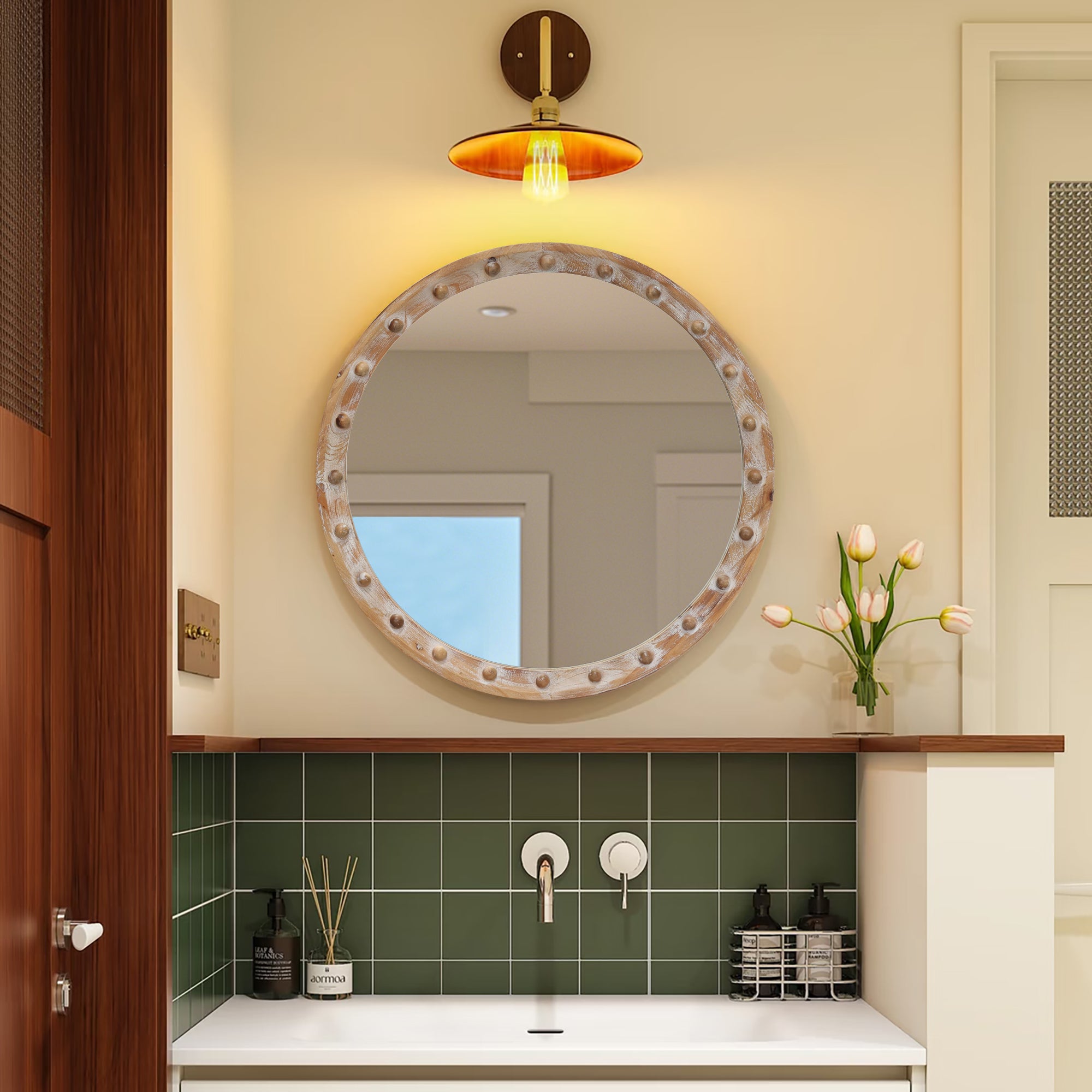 Oke Round Wall Mirror