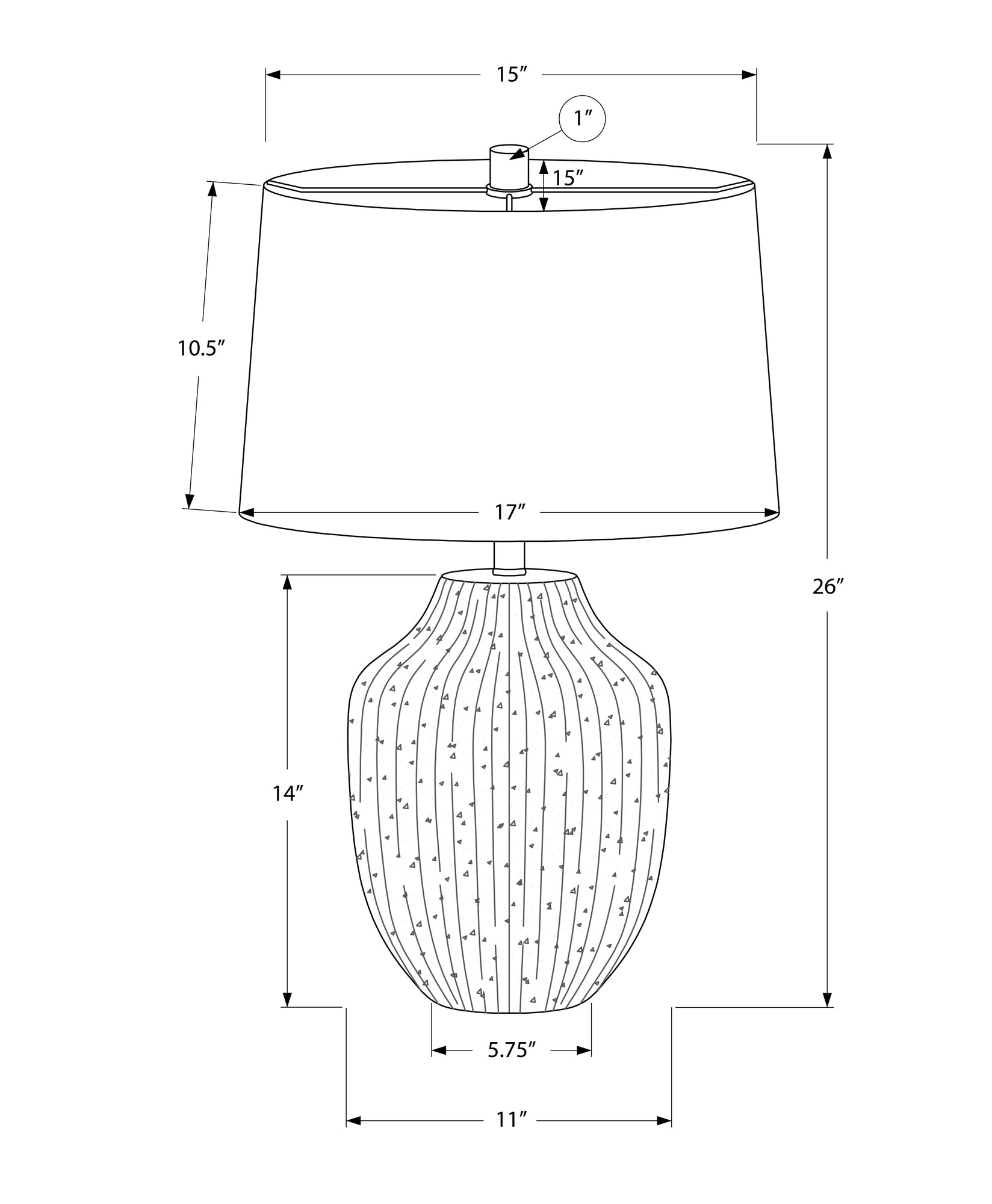 Yria Ceramic Table Lamp