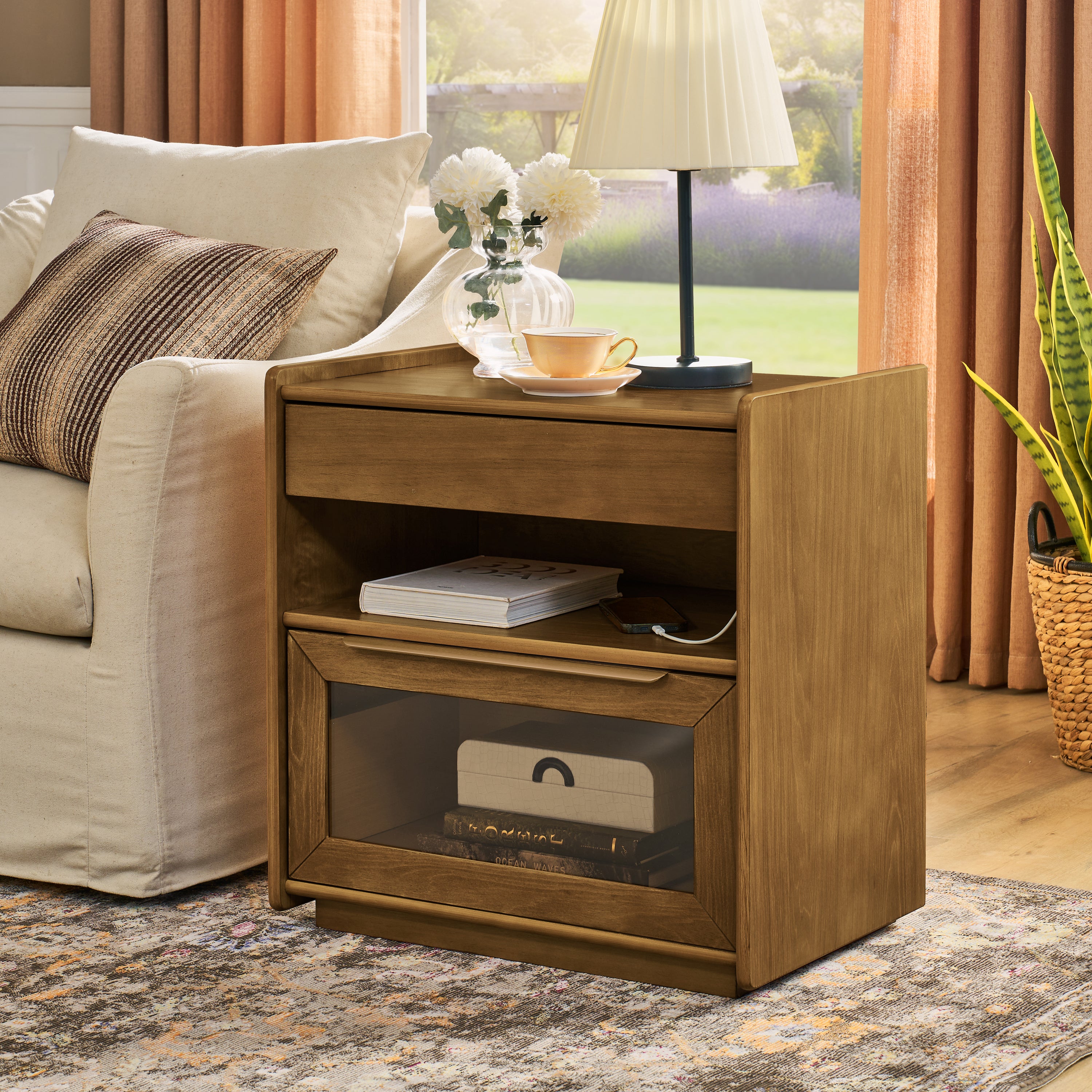 Vera Walnut Nightstand